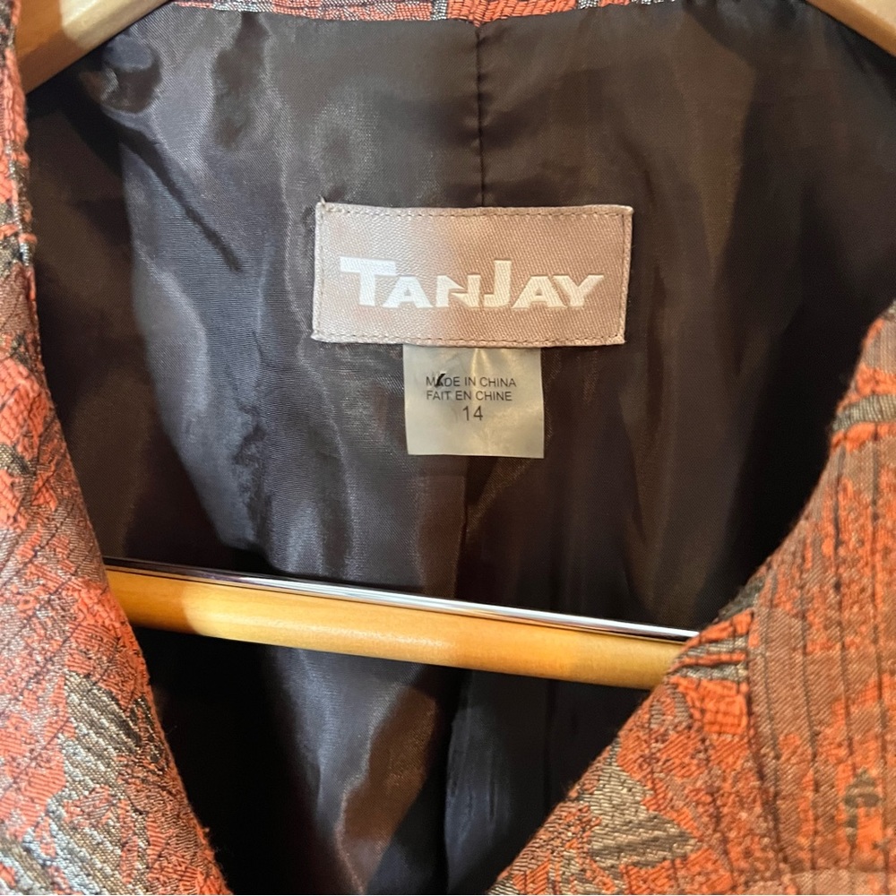 Vintage | Tanjay Abstract Print Boho Style Blazer… - image 3